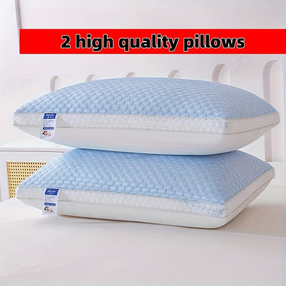 2er-Set atmungsaktive Nackenkissen mit Massageform und Reißverschluss für besseren Schlaf