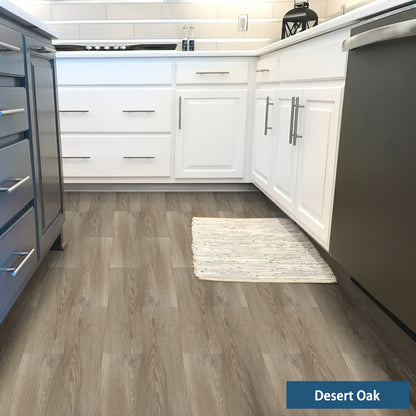 Vinyl Bodenbelag Selbstklebend 50 Stück - Wasserfeste Bodenfliesen Peel & Stick für Küche, Bad & Wohnzimmer