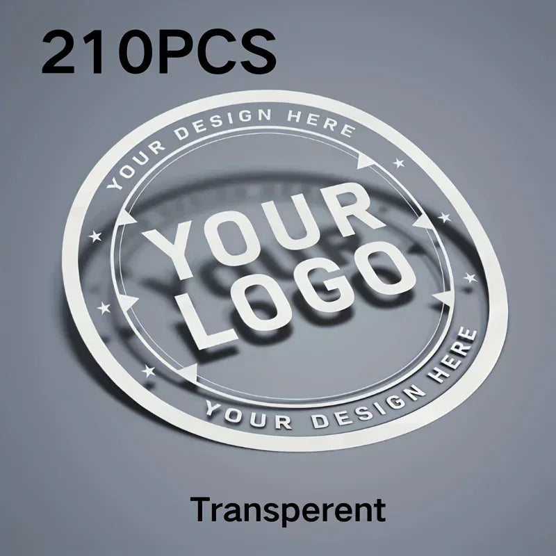 Anpassbare PVC-Sticker Set (140/210/350 Stück) – 3,5cm Hochwertige Aufkleber für Party, Geschenke & Business - FUXLShop