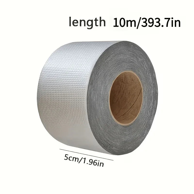 Aluminium Klebeband 10m x 5cm - Hitzebeständig & Wasserdicht - Alu-Reparaturband für Rohre Dächer & Leckagen - FUXLShop