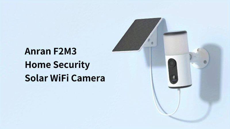 Kabellose Solar-Outdoor-Kamera mit Flutlicht, Farb-Nachtsicht, 2-Wege-Audio, Bewegungsalarm, Alexa-kompatibel, Cloud-Speicher – ANRAN WLAN-Kamera - FUXLShop