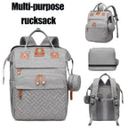 GROVY Eltern-Rucksack | Multifunktionale Wickeltasche mit vielen Fächern, leicht & geräumig
