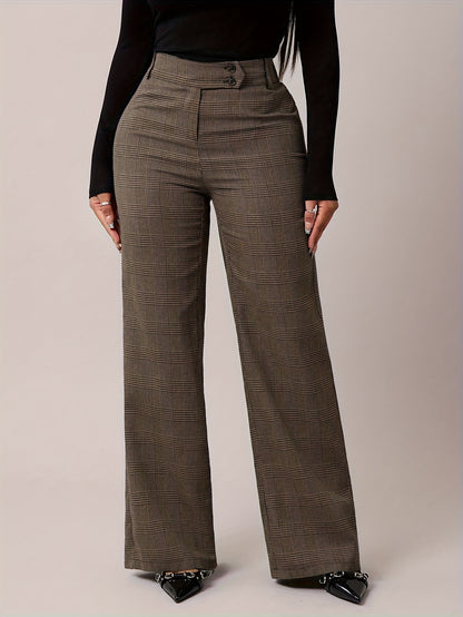 Damen Marlene-Hose Hahnentritt - Seitenansicht