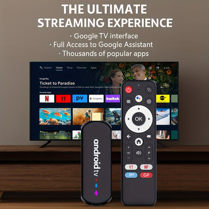 Smart TV Stick S905L3 mit Android 14, 8K Decoding, WiFi 6 und Google Assistant