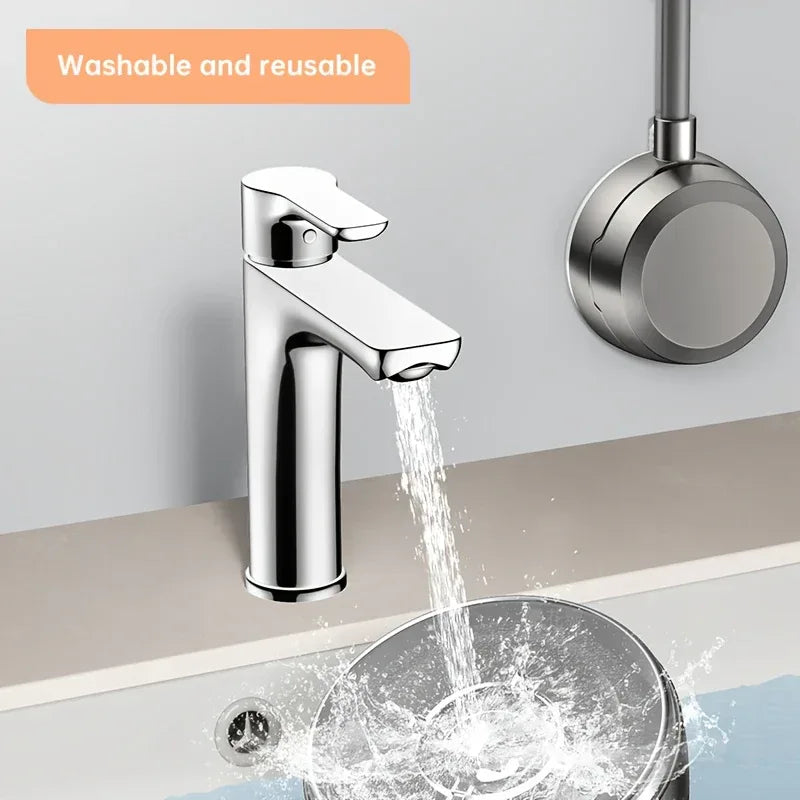 Verstellbarer Duschkopfhalter mit Saugnapf – Wandmontage ohne Bohren, ABS-Kunststoff, Grau - FUXLShop