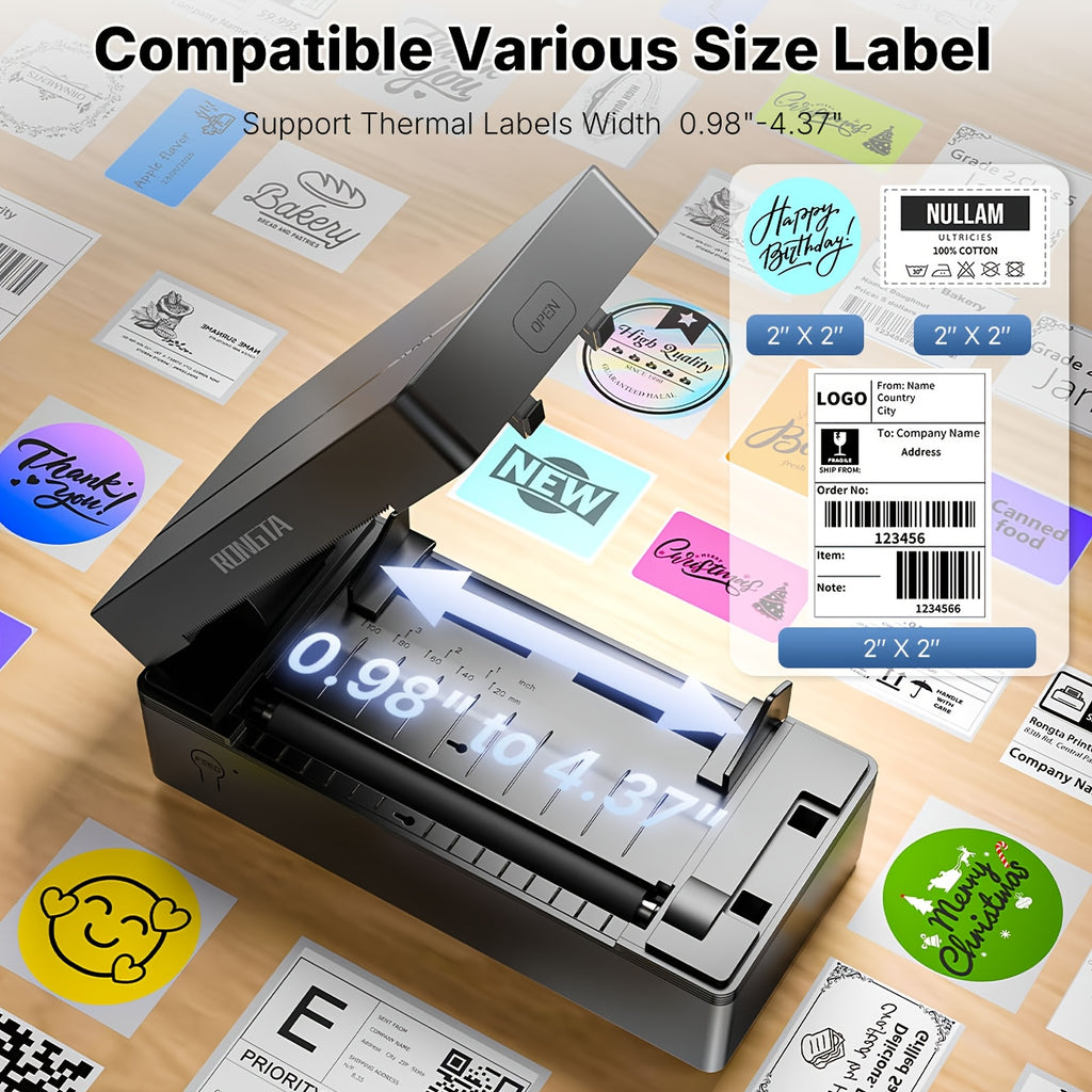 Rongta RP425 Thermodrucker 4x6 – USB & Kabellos, Android & Windows, inkl. 10 Thermorollen