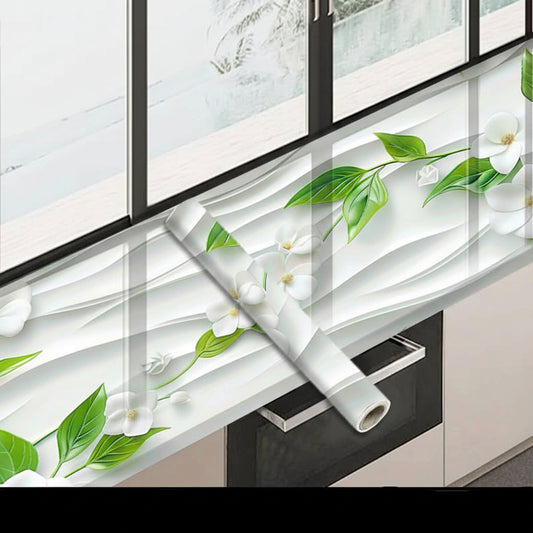 Wandaufkleber Blumen & Blätter Vinyl - Selbstklebend Abnehmbar für Wohnzimmer & Schlafzimmer