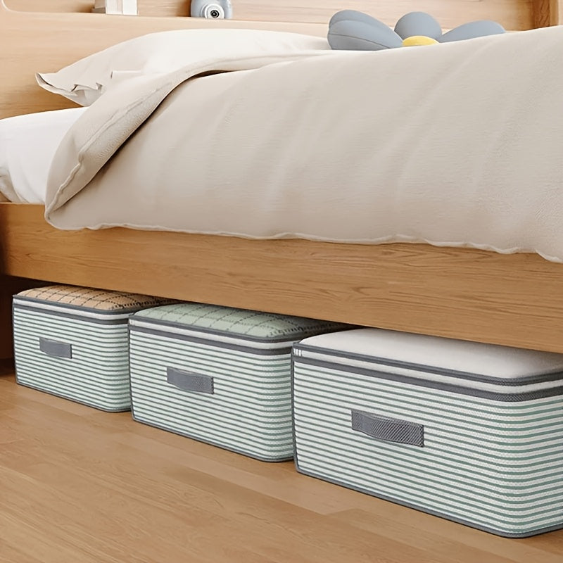 Aufbewahrungstaschen für Kleidung, 3er-Set – faltbar mit Sichtfenster für Kleiderschrank und unter dem Bett