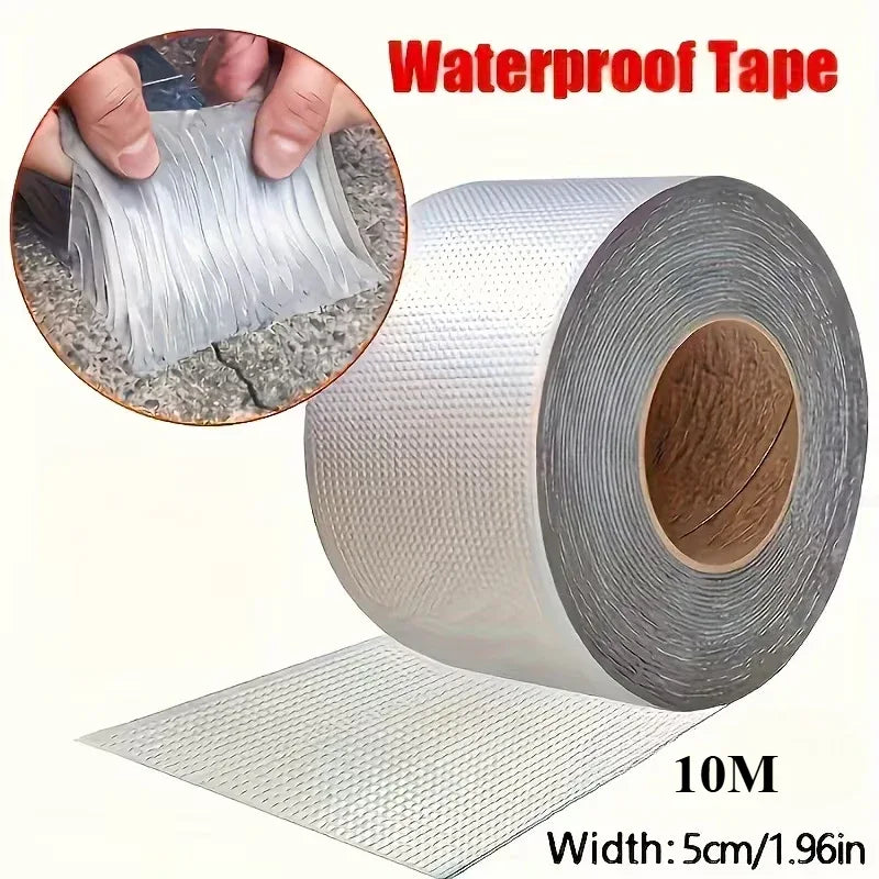 Aluminium Klebeband 10m x 5cm - Hitzebeständig & Wasserdicht - Alu-Reparaturband für Rohre Dächer & Leckagen - FUXLShop