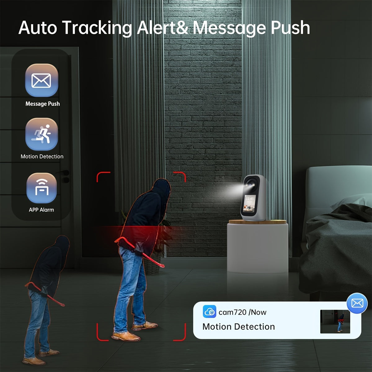 JOOAN Smart Security Camera 5GHz WiFi 1296P HD Night Vision AI Motion Tracking 360° Sichtfeld Zwei-Wege-Talk Sirene Alarm