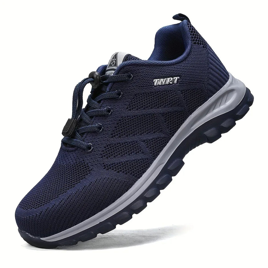 Men's Breathable Lightweight Sneakers - Sporty Casual Shoes with Soft Sole