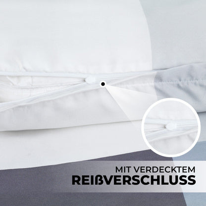 137 / 5.000 Bettwäsche 135X200 4tlg Set - Allergikergeeignetes Bettset - Bettlaken 135 X 200 & Kissenbezug 80X80 | Modern & Hochwertig - FUXL - Shopify