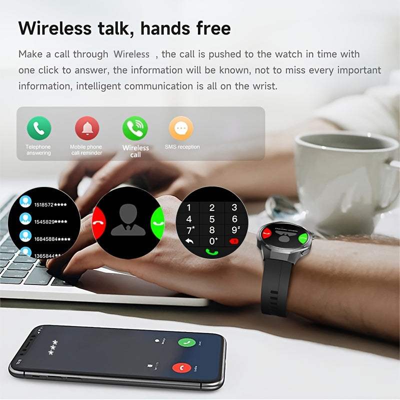 GPS Smartwatch Herren 1.53" HD Display 100+ Sportmodi NFC Bluetooth