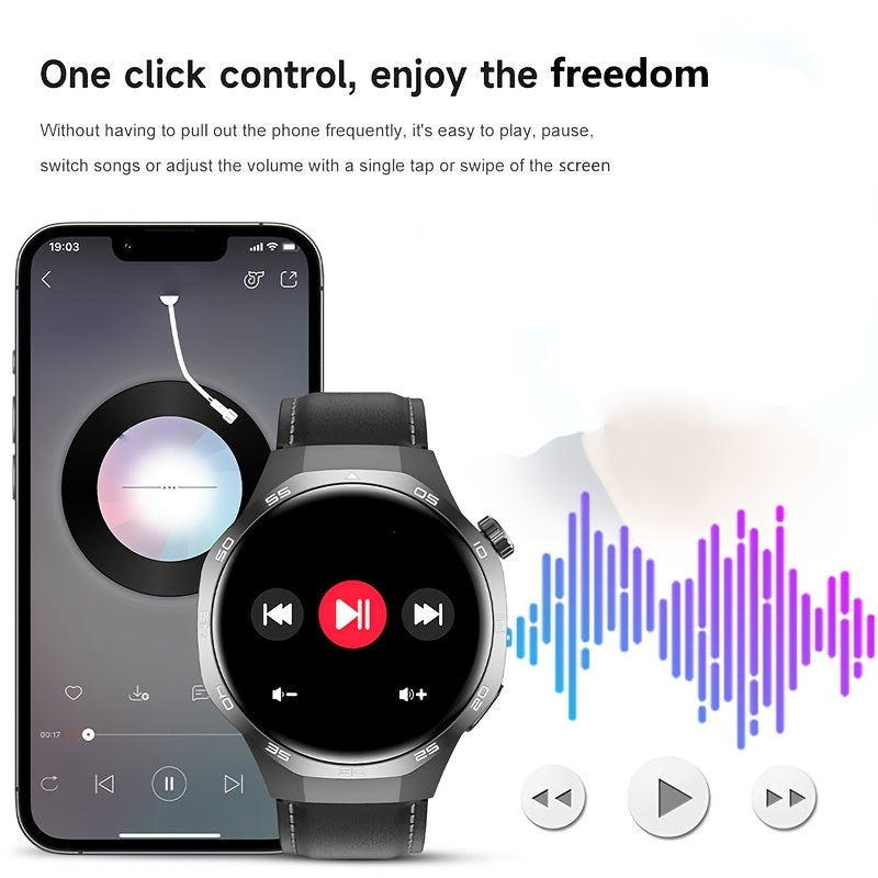 GPS Smartwatch Herren 1.53" HD Display 100+ Sportmodi NFC Bluetooth