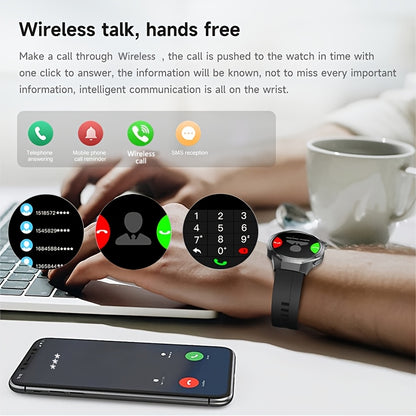 GPS Smartwatch Herren 1.53" HD Display 100+ Sportmodi NFC Bluetooth