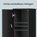 Badezimmerschrank 30x30x170 cm – Modernes Badmöbel mit Schublade, verstellbaren Regalen & offenem Fach - FUXLShop