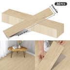36 tlg selbstklebende vinyl bodenplatten in holzoptik beige pvc 1 2 mm 5 03 m² online bestellen geschenkideen