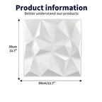 Weiße wandpaneele selbstklebend 3d wandpaneele mit rauten-design aus pvc 30x30 cm online bestellen