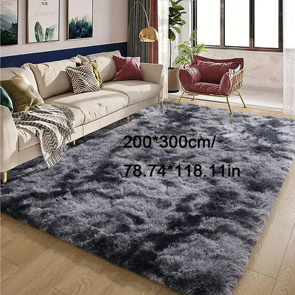 Plüsch Teppich Tie-Dye – Weiche rutschfeste Bettvorleger für Wohnzimmer & Schlafzimmer - FUXLShop