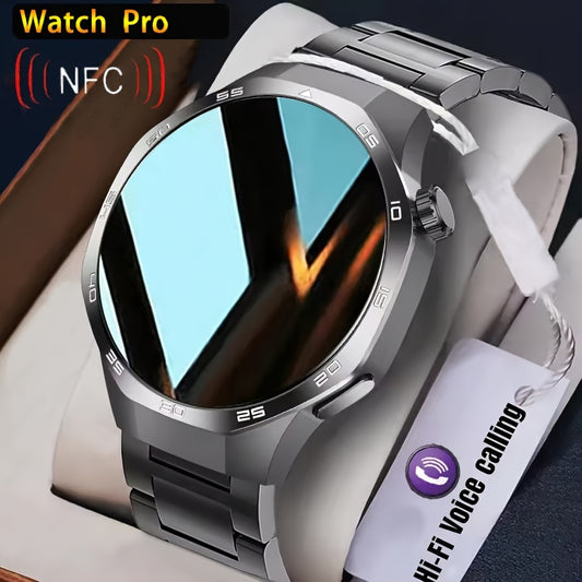 GPS Smartwatch Herren 1.53" HD Display 100+ Sportmodi NFC Bluetooth