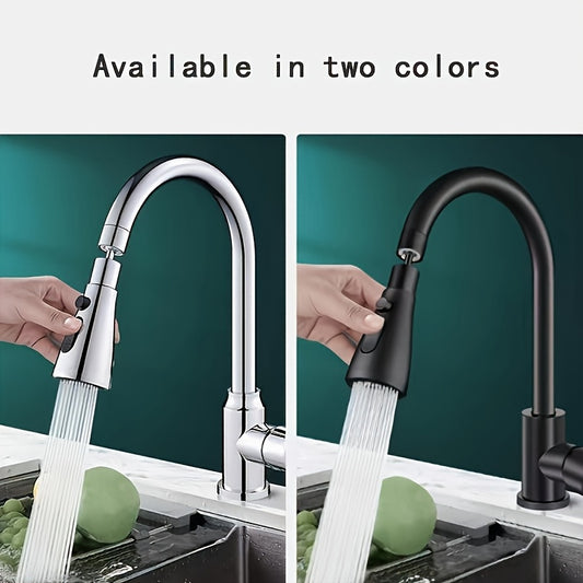 3-in-1 drehbarer Wasserhahn-Aufsatz mit Sprühfunktion – Hochdruck, Spritzschutz, einfache Montage, langlebig & modern