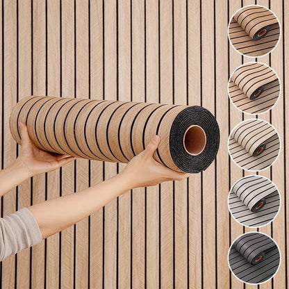 3D-Wandpaneel aus Sxp-Schaumstoff, selbstklebend, 40x300 cm, angebracht an Wohnzimmerdecke