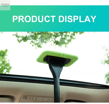 Autofenster-Reiniger-Bürstenset – Mikrofaser-Windschutzscheiben-Reinigungstool mit langem Griff, wiederverwendbar - FUXL-Shopify 