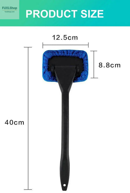 Autofenster-Reiniger-Bürstenset – Mikrofaser-Windschutzscheiben-Reinigungstool mit langem Griff, wiederverwendbar - FUXL-Shopify 