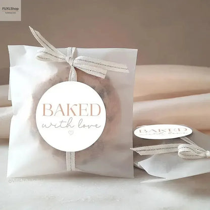 Individuelle Aufkleber Quadratisch Logo-Etiketten 108 Stück Glänzend Branding Verpackung Events - FUXLShop