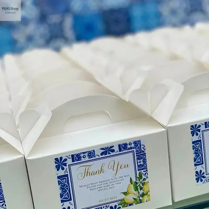 Individuelle Aufkleber Quadratisch Logo-Etiketten 108 Stück Glänzend Branding Verpackung Events - FUXLShop