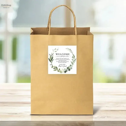 Individuelle Aufkleber Quadratisch Logo-Etiketten 108 Stück Glänzend Branding Verpackung Events - FUXLShop