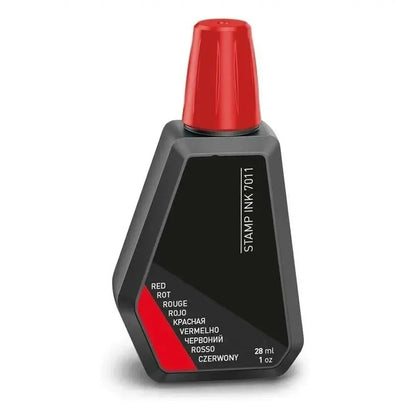 DAZZLEEX Trodat 7011 Stempelkissen Farbe – 28 ml (Rot/Blau/Schwarz/Grün/Lila) – Nachfülltinte für alle Stempelkissen - FUXL-Shopify 