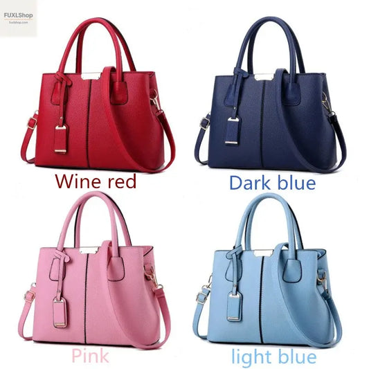 Damen Leder Handtasche – Modische Schultertasche aus PU mit Reißverschluss & Innenfächern - FUXL-Shopify 