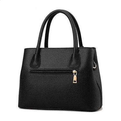 Damen Leder Handtasche – Modische Schultertasche aus PU mit Reißverschluss & Innenfächern - FUXL-Shopify 