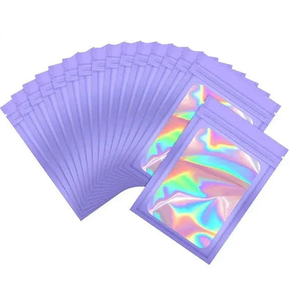 FUXL 50 Stück Wiederverschließbare Alufolie & Mylar Beutel – Frischhaltebeutel für Lebensmittel, Schmuck & Mehr - FUXL-Shopify 