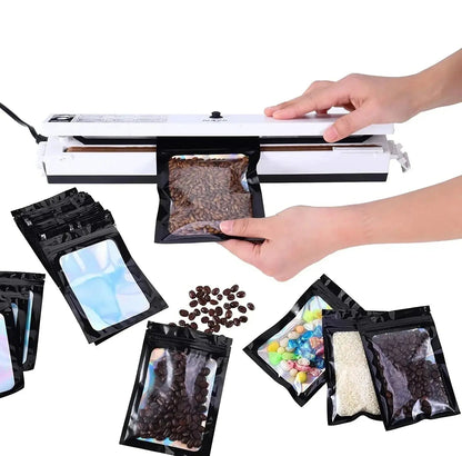 FUXL 50 Stück Wiederverschließbare Alufolie & Mylar Beutel – Frischhaltebeutel für Lebensmittel, Schmuck & Mehr - FUXL-Shopify 