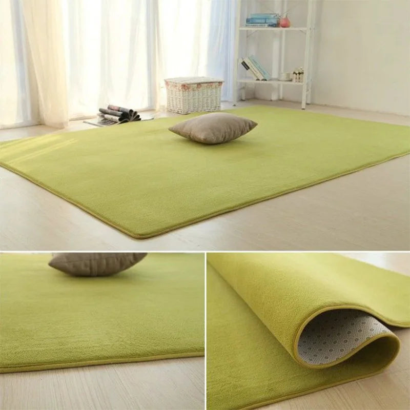 Rutschfeste Haarteppiche aus Fell für Wohnzimmer, einfarbig, dicker Samt, pelzige Bodenmatte, rosa, flauschige Teppiche für Kinder, moderne Heimdekoration