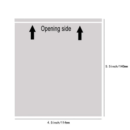 100 Versandtaschen selbstklebend – 14 Größen, transparent, wasserfest, für Rechnung, Lieferschein, Dokumente, Paketbeutel - FUXLShop