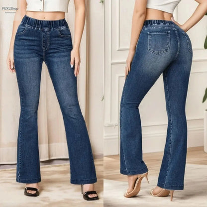 Hochstretch Damen Bootcut-Jeans – Figurformend & Bequem | FUXL - FUXL-Shopify 