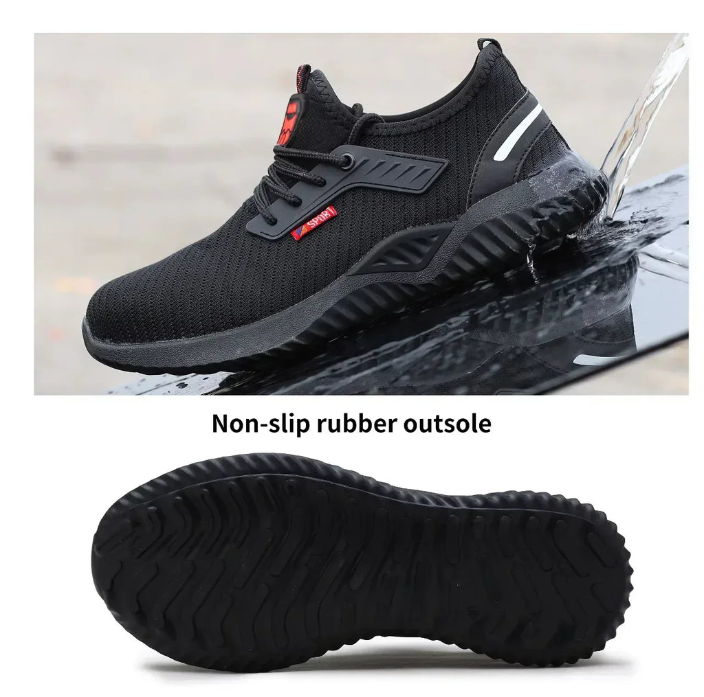 ENTE SAFETY Sicherheitsschuhe S3 Stahlkappe SBP CE - Schwarz - FUXLShop