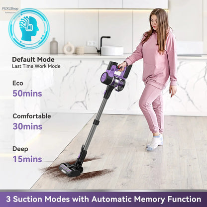 INSE S10 Akku-Staubsauger – 6-in-1 Kabelloser Staubsauger mit 30Kpa Saugkraft & 50 Min Laufzeit – Leicht & Flexibel (3-6 kg) - FUXL-Shopify 
