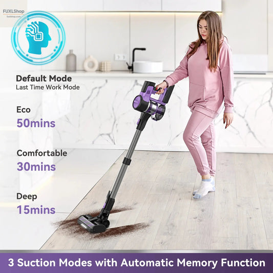 INSE S10 Akku-Staubsauger – 6-in-1 Kabelloser Staubsauger mit 30Kpa Saugkraft & 50 Min Laufzeit – Leicht & Flexibel (3-6 kg) - FUXL-Shopify 