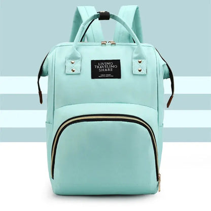 Large Capacity Canvas Mommy Bag Multifunctional Baby Bottle Thermal Insulation Travel Storage Bag Fashion Mommy Bag Hanging Bag - FUXL-Shopify
