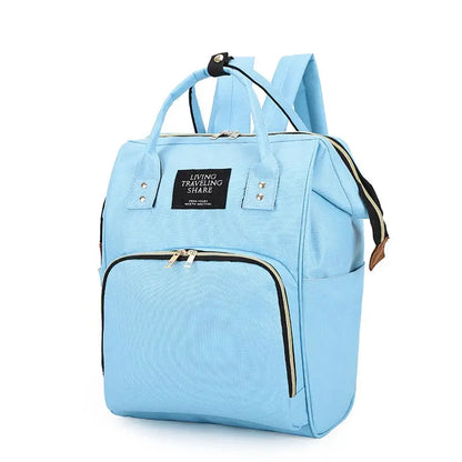 Large Capacity Canvas Mommy Bag Multifunctional Baby Bottle Thermal Insulation Travel Storage Bag Fashion Mommy Bag Hanging Bag - FUXL-Shopify