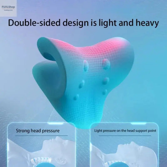 Neck Shoulder Stretcher Relaxer Cervical Chiropractic Traction Device Massage Pillow for Pain Relief Cervical Spine Alignment - FUXL-Shopify 