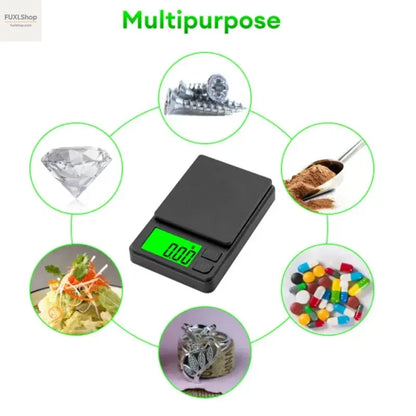 Präzisions-Taschenwaage 1000g x 0,1g – Digitale Grammwaage für Lebensmittel, Schmuck & mehr – Kompaktreise-Waage - FUXL-Shopify 