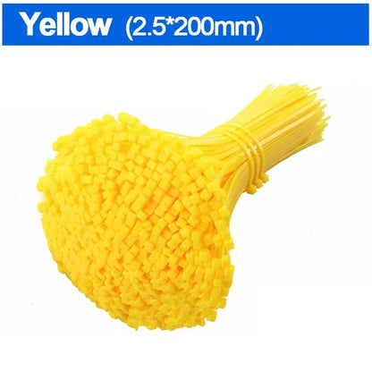 Nylon-Kabelbinder, selbstsichernde Kabelbinder, Riemen, Heimbüro, wiederverwendbar, feste Befestigungsring, Schlaufe, Kunststoff-Drahtbinder