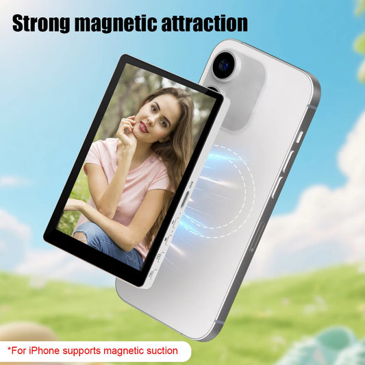 Drahtloser magnetischer Smartphone-Monitor für Rückkamera – Ideal für Selfies, Vlogs & Live-Streams