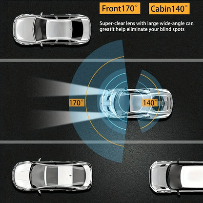Dashcam 1080P Dual-Kamera WiFi – IR-Nachtsicht, Loop-Aufnahme, Weitwinkel, vorne & innen - FUXLShop