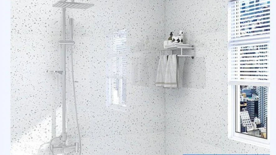 20 Meter selbstklebende Tapete für Badezimmer, wasserfeste Aufkleber, WC-Wandrenovierung, formaldehydfrei, Küchendekoration, Wandaufkleber